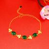 Pulsera de moda imitación oro 18K gema moda joyería para niñas simple oro arena viva fabricantes de joyería al por mayor