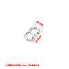 Acero Inoxidable Hebilla Doble S de Lanzamiento Fino Hebilla de 8 Caracteres Joyería Accesorios Pulsera DIY Conexión de Collar Hebilla de Accesorios para Bolsos Hebilla Colgante