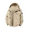 Chaqueta de trabajo de estilo americano moderna con bolsillos grandes, con capucha, para hombres y mujeres, adecuada para primavera, otoño e invierno, impermeable y a prueba de viento, ideal para senderismo