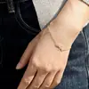 Pulseira Cruz de Zircônia Transfronteiriça Novo Estilo Simples Versátil Luxo Leve Nicho Joias Finas para Mulheres