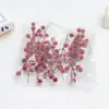 Frutas Simuladas com Geada Decoração de Natal Flores Artificiais Acessórios Frutas Vermelhas de Espuma Produção DIY Adereços de Decoração de Feriado Atacado