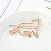 Japonés y Coreano Lindo Gatito Mediano Pinza de Rana Agarrador Horquilla para el Cabello Verano Metal Garra para el Cabello Horquilla para Cola de Caballo Clip para la Cabeza Venta al por Mayor