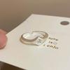 Anillo Exquisito Estrella Mate para Mujer Versátil Moda Apilable Personalidad Creativo Anillo Abierto Nicho Celebridad de Internet Anillo para Dedo Índice