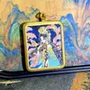 Hotong Tíbet Nepal Thangka Puro Pintado a Mano Vida Pasada y Presente Núcleo de Tarjeta 4*5