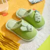 Pantuflas de Algodón JQ Jing Qi para Niños Niñas Invierno Interior Hogar Zapatos Conejo Antideslizante Bebé Niños Bebé Pantuflas