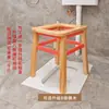 Inodoro de Sentadilla para Uso Doméstico, Inodoro para Ancianos, Inodoro para Mujeres Embarazadas, Taburete Móvil Convertido en Silla de Madera Maciza Pinglide Zhuzhu