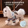 Ropa para mascotas, overol de pana de dos piezas falso, chaqueta de cuatro patas para otoño e invierno, cálida para perros pequeños y medianos, ropa para perros Bichón