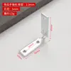 Soporte de Esquina sin Manija en Forma de L, Marco de Perfil de Aluminio Engrosado Soporte de Esquina Fijo, Accesorios de Ángulo de Hierro para Conexión en Ángulo Recto de Puertas y Ventanas de Aluminio