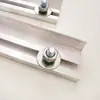 Cortina de Puerta Esqueleto de Aleación de Aluminio Succión Automática Magnética Plástico Transparente PVC Cortina Suave Riel Deslizante Accesorios para Riel de Cortina de Puerta de Cuero