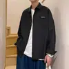 Camisa de manga larga para hombre estilo Hong Kong y japonés, versátil y moderna, delgada para primavera y otoño, estilo americano, fresca y retro, chaqueta casual de corte holgado