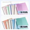 Carpeta de archivos A4 giratoria con mecanismo extraíble, portadocumentos transparente, organizador de exámenes para estudiantes, esquema de color Morandi, diseño engrosado para guardar currículums