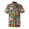 Camisas Hawaianas Personalizadas de Manga Corta para Hombre, Talla Europea, Algodón Puro, Estampado de Playa, 100% Algodón, Lavadas, Camisas de Exportación para Verano