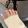 Anillo Dulce de Cruz para Mujer Estilo Caliente del Pequeño Libro Rojo Temperamento Personalizado Versátil Abierto Ajustable Anillo para Dedo Estilo INS Anillo para Dedo Índice Moderno