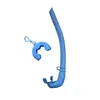 Snorkel de silicone líquido tipo úmido, tubo de snorkel para mergulho livre feito sob medida, snorkel dobrável e guardável