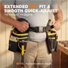 Bolsa de almacenamiento multifuncional de tela Oxford amarilla gruesa en stock, bolsa de herramientas, riñonera para electricista, bolsa colgante, disponible para envío directo