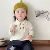 Roupas para Primeiro Aniversário de Bebê Conjunto de Outono Estilo Coreano Camiseta de Manga Longa com Gola Polo para Meninos + Jeans Elegante com Bordado de Lua