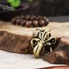 Adornos pequeños de escritorio de oficina de latón macizo puro, pulpo, bronce, té, mascota, joyería, artesanía, regalo, mango, pieza de juego