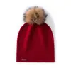 Venta al por mayor de fábrica Bufanda de cachemira transfronteriza Otoño e Invierno Nuevo Color Sólido Engrosada Gorro con Pompón Estilo Coreano Moda Cálida Protección para los Oídos Gorro para la Cabeza