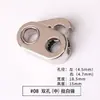 Hebilla de resorte de metal, hebilla de cuerda de doble orificio, hebilla de ajuste, hebilla de aleación redonda, accesorios, hebilla elástica de un solo orificio, hebilla de nariz de cerdo de mina