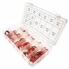 Juego de Caja de 150 Piezas de Junta Aislante de Papel de Acero Rojo Resistente a Altas Temperaturas Junta Selladora de Papel Kraft Rojo
