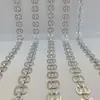 Cadena de Mariposa K Blanca Galvanizada Hecha a Medida de Fábrica Cadena de Correa de Hombro Cosida a Mano Accesorios para Zapatos Tocado Nupcial Sombrero DIY