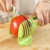 Cortador de Frutas con Pinza Fija para Cortar Limón, Huevo, Papa, Tomate, Fruta Manual Cocina Abs