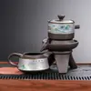 Juego de té automático de arcilla púrpura, cafetera de grafito conveniente, regalo de alta gama para reunión anual corporativa, evento de hotel de reunión anual