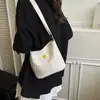 Bolsa Quadrada Pequena Estilosa de Grande Capacidade Nova para Verão 2025 para Mulheres, Bolsa de Ombro e Transversal com Personalidade Simples e Fashion