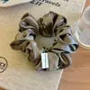 Goma para el Pelo Floral Vintage Scrunchie Lazo para Cola de Caballo Elegante Accesorio para el Cabello Moda Coreana Cuerda para el Cabello Estampada Versátil Banda Elástica