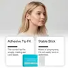 Cotonete Adesivo para Limpeza de Ouvidos para Cuidado e Limpeza Diária Suave dos Ouvidos, Feito de Material Macio Que Não Machuca os Ouvidos e É Conveniente de Usar