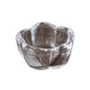 Portavelas de Cristal Simple Nórdico de Cinco Hojas Decoración Romántica Estilo Vintage Ins Regalo de Cumpleaños Expresión de Ambiente Transparente