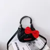Bolso cruzado infantil elegante con lazo para niñas, moderno bolso de mano de princesa estilo coreano para niñas pequeñas exquisitas