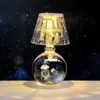 Bola de Cristal Tallada en 3D Transfronteriza Luz Nocturna Luminosa Lámpara de Mesa de Escritorio para Dormitorio Adornos Decorativos de Ambiente Regalo de Cumpleaños