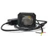 Nuevo foco LED para motocicleta, de acero pequeño, de dos colores, resistente al agua, luz de lejos y de cerca, 12-80 V, para camión o coche, universal.