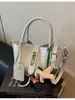 Bolsa de Mão Transfronteiriça de Crocodilo de Alto Nível para Mulheres 2025 Nova Moda Versátil Bolsa Transversal Bolsa Balde Estilo Coreano