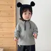 Chaleco tejido estiloso estilo coreano para bebé para usar en capas en otoño ropa linda para niño pequeño ropa súper linda chaleco versátil para exteriores moderno