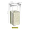 Frascos sellados para granos y cereales, almacenamiento de cocina, productos secos de grado alimenticio, frascos de plástico transparentes, cajas para almacenamiento de snacks y té