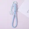 Estilo Fresco e Simples Cordão de Celular Chaveiro de Flor Pingente de Contas Artesanal DIY Acessórios Atacado