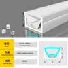 Tira de luz LED de tubo de silicona, de montaje superficial, empotrada, extrusión integrada, moldeable, luz de línea flexible para exteriores, tira de luz impermeable