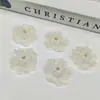 Parche de Tela Floral Estéreo Hecho a Mano para Ropa, Zapatos, Sombreros, Accesorios Decorativos de Flor de Perla, Accesorios al por Mayor