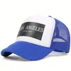 Gorra de béisbol de malla transpirable de verano para comercio exterior, estilo americano de moda deportiva ajustable con letra, gorra transfronteriza
