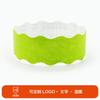 Pulsera de papel con ondas impermeable y desechable personalizada de Ed. Correa de muñeca para boleto de parque acuático infantil.