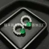 Brincos Banhados a Prata com Agulhas de Prata 925, Calcedônia Verde Tipo Gelo, Brincos de Pedra Ágata Verde Jade de Nicho, Atacado