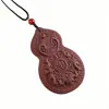 Venta al por mayor de fábrica Incienso de hierbas medicinales chinas en cuentas Estilo étnico Colgante decorativo Colgante de cuello con estambre de flor de calabaza de las Cinco Bendiciones para mujer