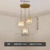Luminária de Sala de Jantar Lustre de Luxo Leve Lâmpada de Cristal Três Cabeças Simples Moderna Sala de Jantar Mesa de Jantar Bar Tampa Redonda Criativa Lâmpadas de Cozinha