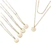 Collar de Moda Transfronterizo Europeo y Americano con Letras de 26 Letras en Capas Sencillo para Mujer, Accesorios de Apilamiento Multicapa de Nicho, Collar Versátil