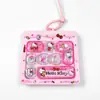 Llavero de Sanrio de dibujos animados de 14 teclas, lindo colgante para mochila, gadget para aliviar el estrés, juguete de descompresión para presionar con los dedos