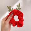 Cocar de Natal de pelúcia do intestino grosso anel de cabelo chifre de alce bola acessórios de cabelo vestido de férias adereços faixa de cabelo