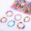 Venta transfronteriza de set de 24 compartimentos de cuentas de arcilla blanda para pulseras, collares y accesorios DIY para niños, directo del fabricante