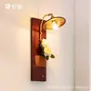 Lámpara de Pared Antigua Media para Sala de Estar Lámparas Decorativas de Fondo Estilo Retro Tranquilo Lámpara de Mesita de Noche para Habitación de Homestay Lámpara de Pared para Pasillo